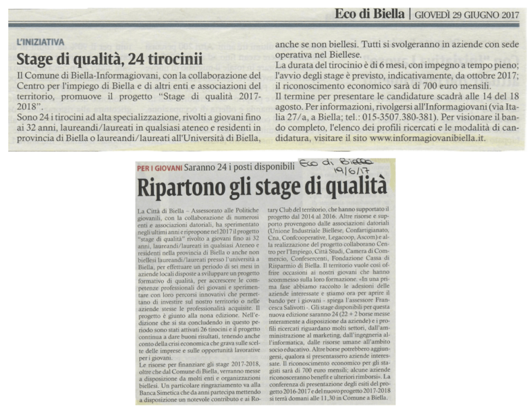 Rassegna stampa