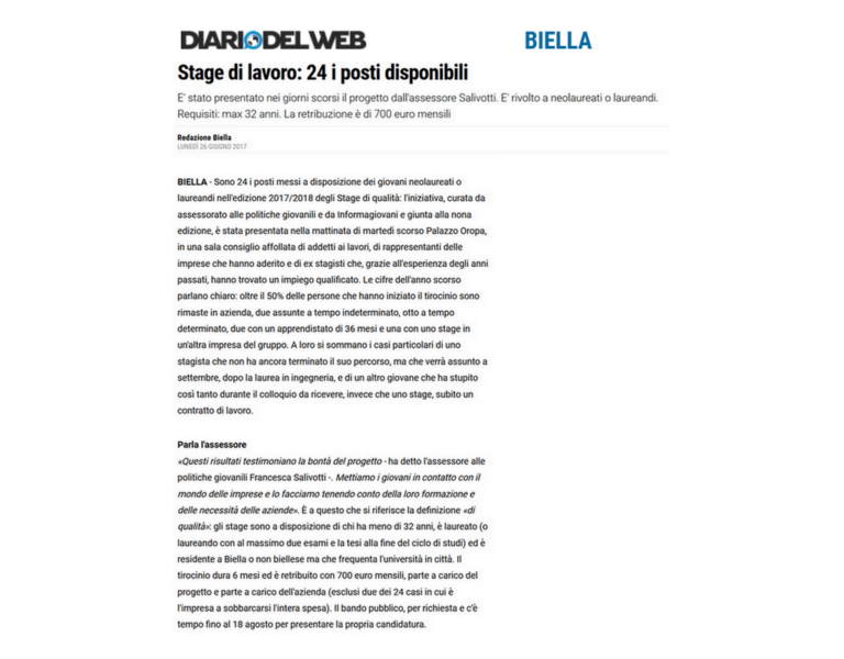 Rassegna stampa 17 giugno 2017