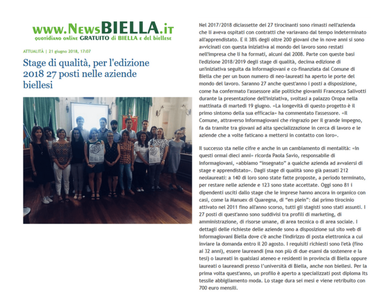 Rassegna stampa 17 agosto 2018